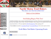 Tablet Screenshot of northmetrotrailriders.com
